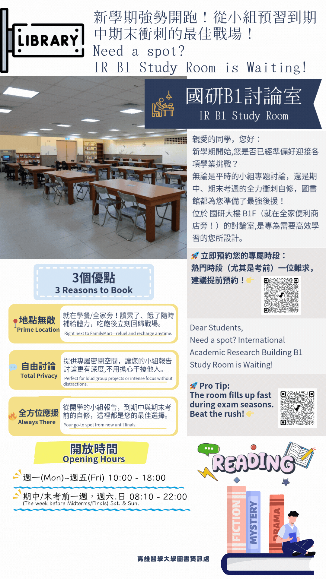 國研B1討論室電子看板